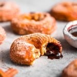 Small Batch Chocolate Stuffed Churro Donuts