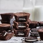 oreo-stuffed brownie cups