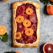 blood orange and mandarin galette