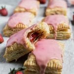 strawberry cardamom puff pastry pop tarts