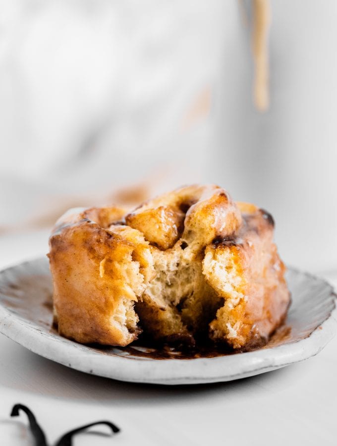 Cardamom Cinnamon Rolls with Brown Butter Vanilla Bean Cream Cheese Icing