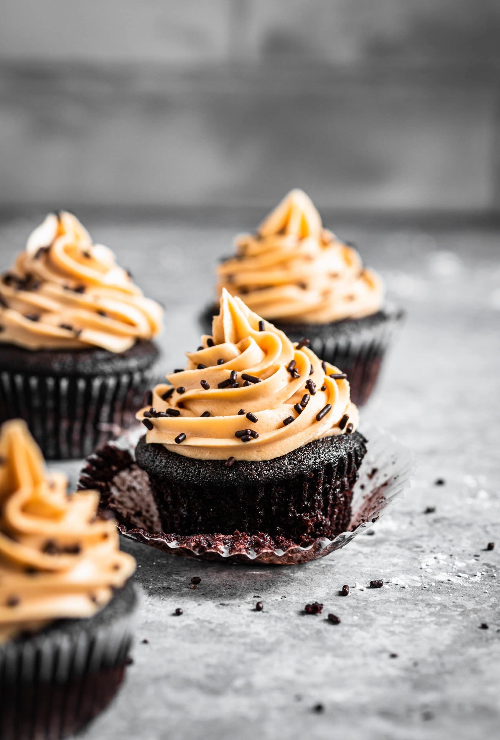 Chocolate Mini Cupcakes (from scratch) - I Scream for Buttercream