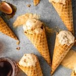 No Churn Bourbon Salted Caramel Ice Cream