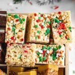 Brown Butter Holiday Rice Krispie Treats
