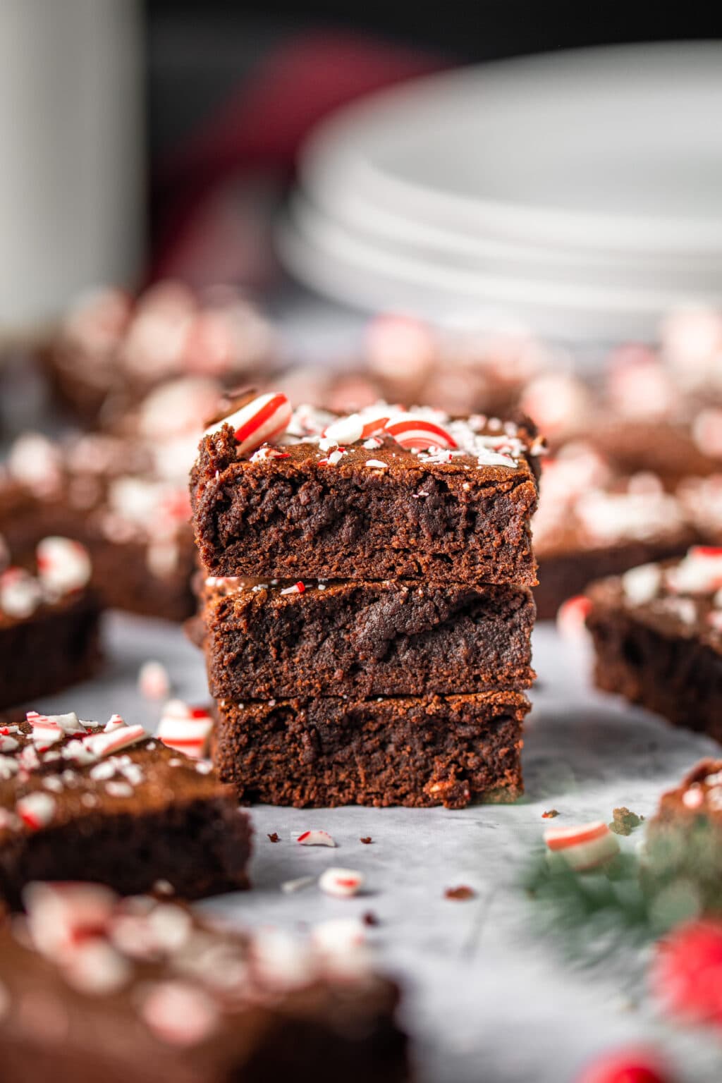 Peppermint Mocha Brownies MikeBakesNYC