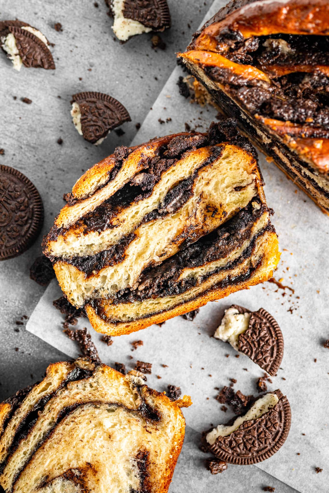 Cookies n Cream Babka MikeBakesNYC